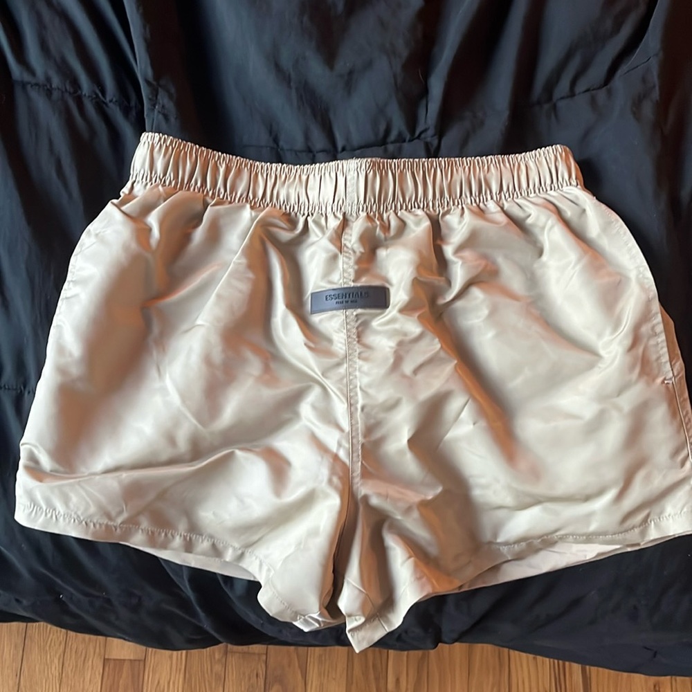 Fear of God tan shorts